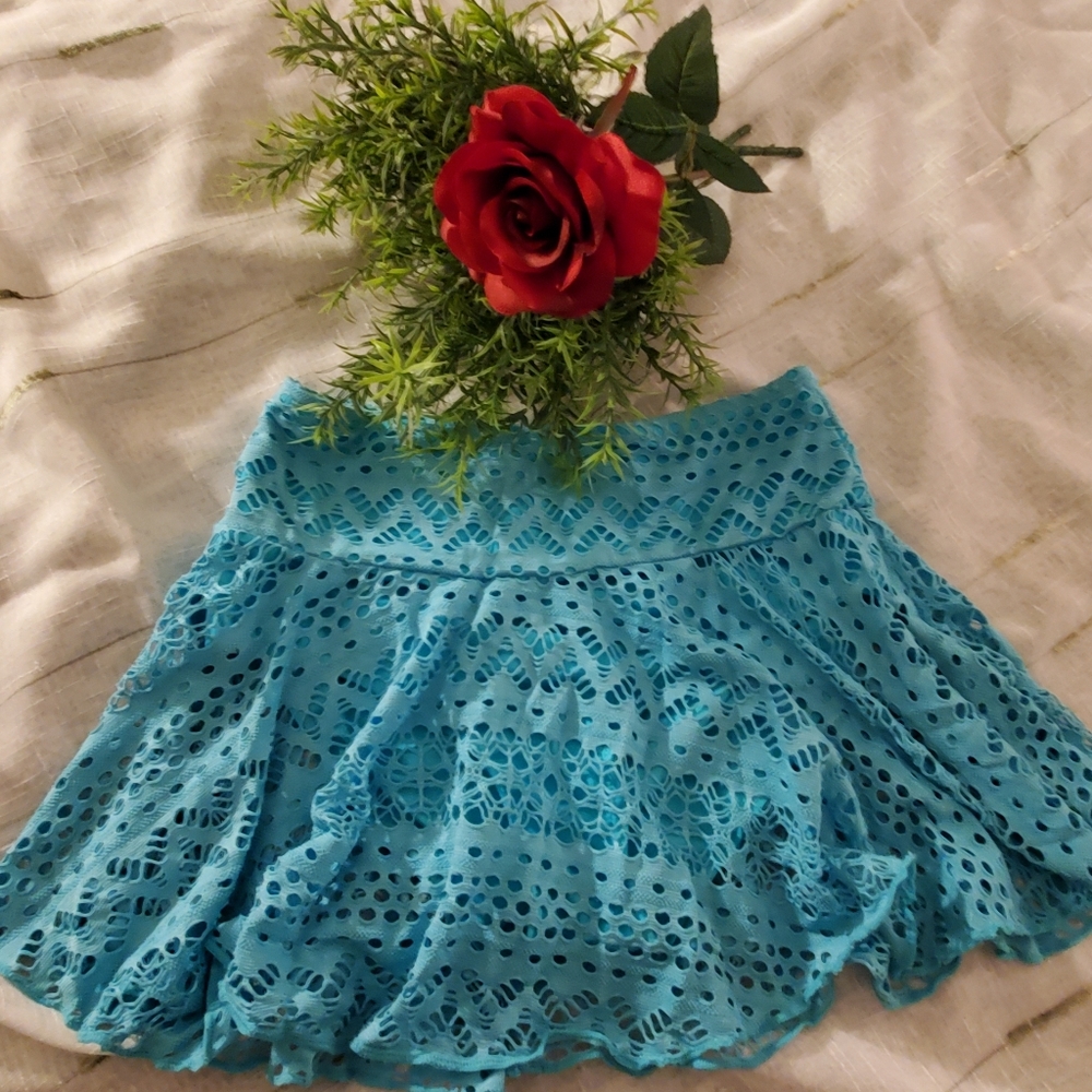 Lace swimsuit skirt